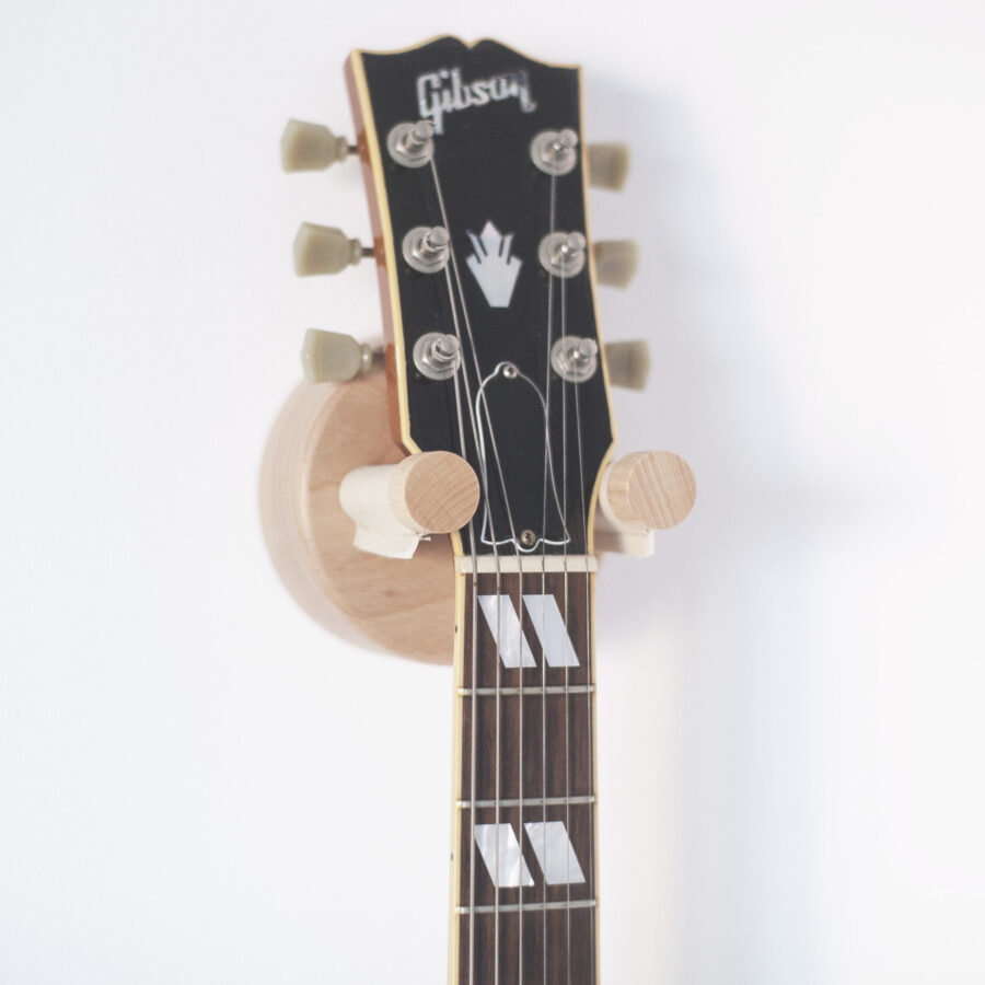 Soporte de guitarra de madera de haya de pared